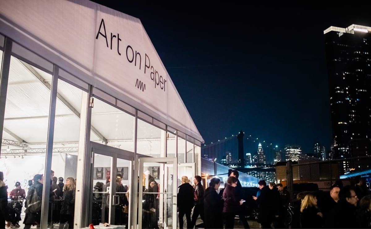 Art on Paper Returns to New York City’s Pier 36 September 9–12