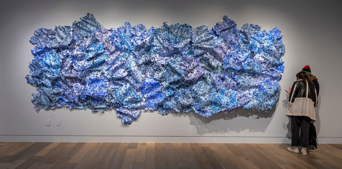 The Layered History of Japanese Printmaking, Distilled in an Emerald Tapestry