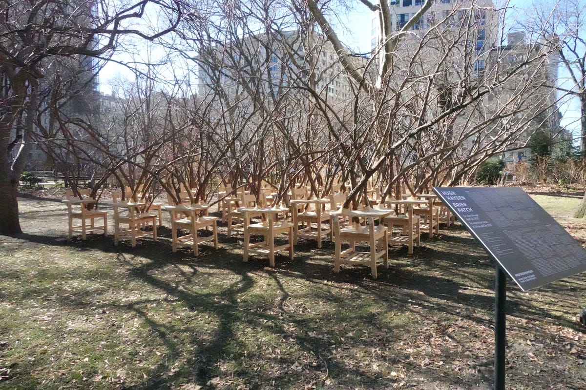 Surrounded by Wealth, an Artist’s Comment on Education Loses Its Edge