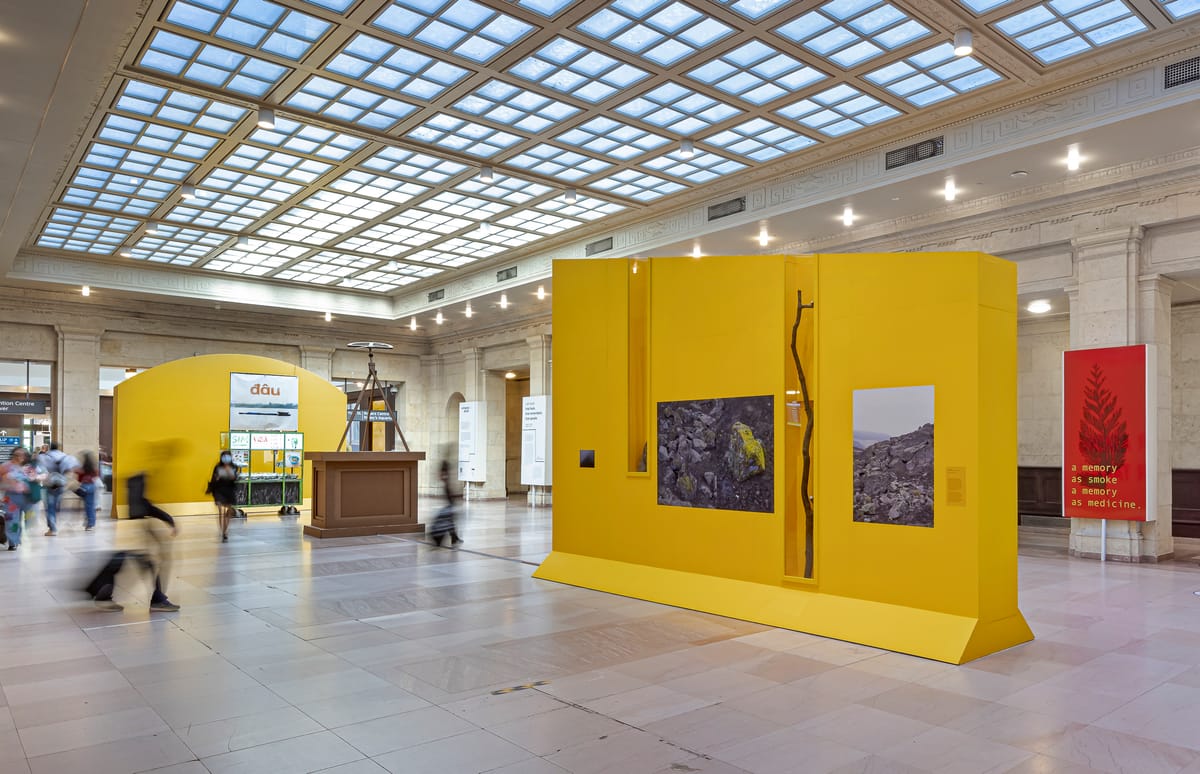 I am land that speaks Is on View at ArtworxTO Hub South in Toronto’s Union Station