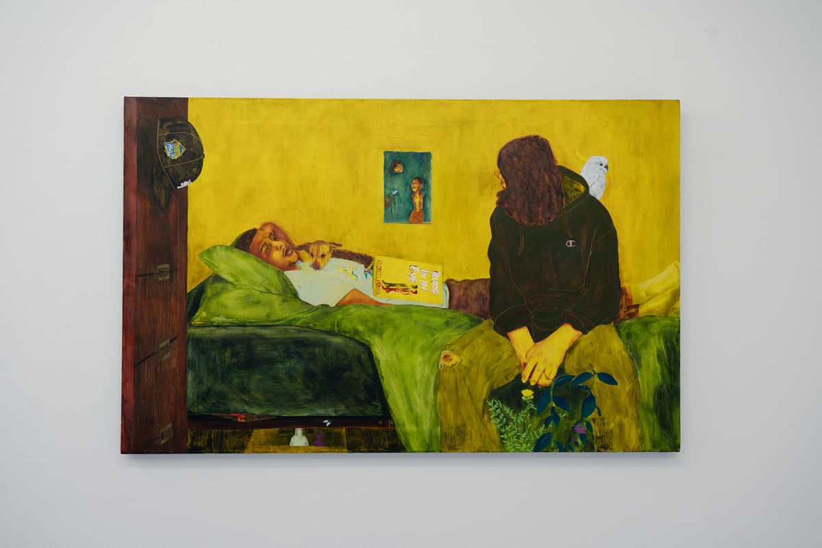 Reclining Men Reading Radical Books