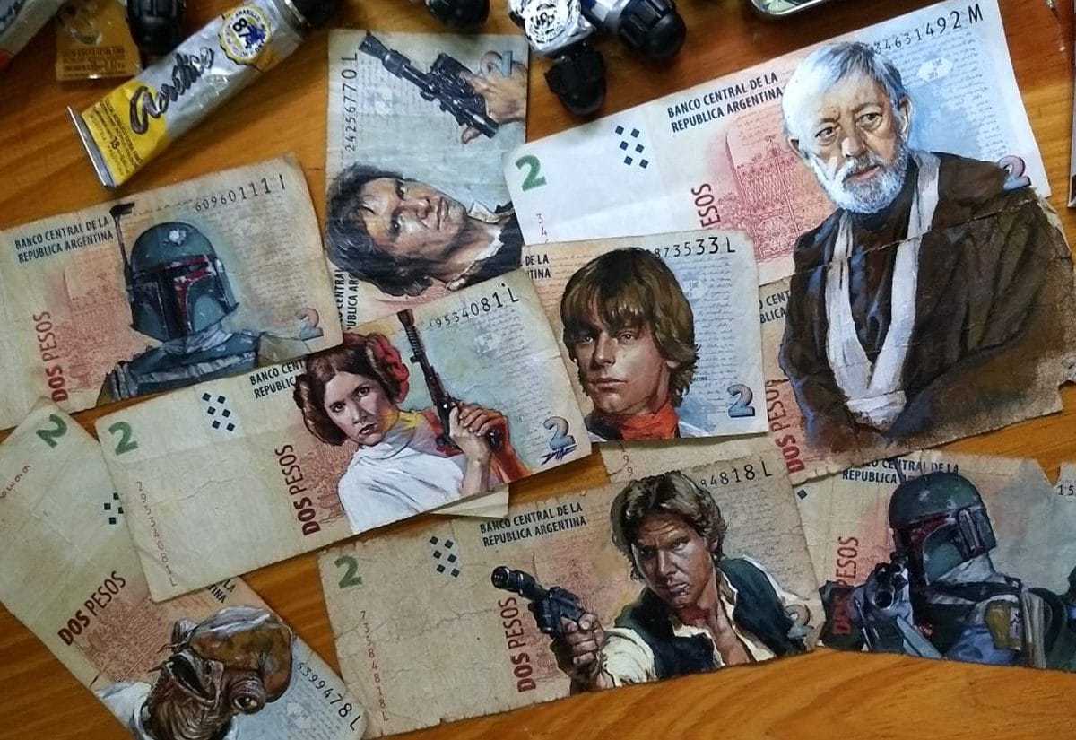 The Argentine Artist Making Paintings on Devalued Currency