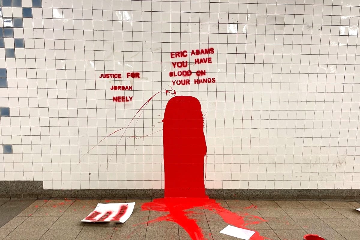 NYC Subway Guerrilla Art Demands Justice for Jordan Neely