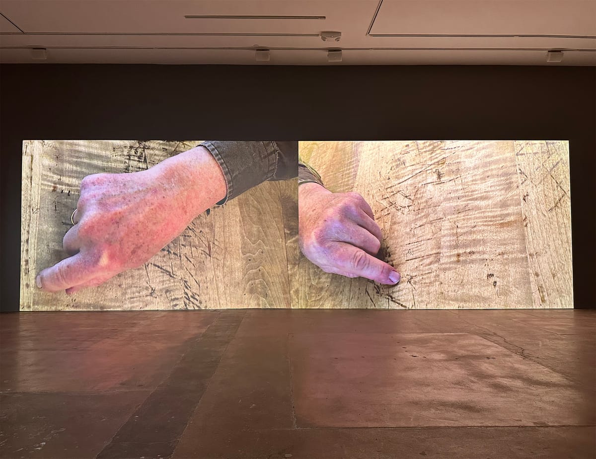 Bruce Nauman Makes His Mark, Again and Again
