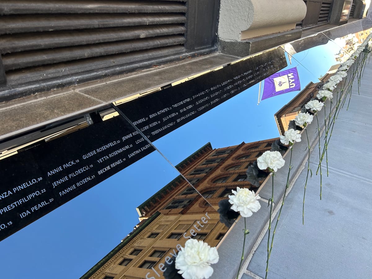 New NYC Memorial Honors Triangle Shirtwaist Factory Victims