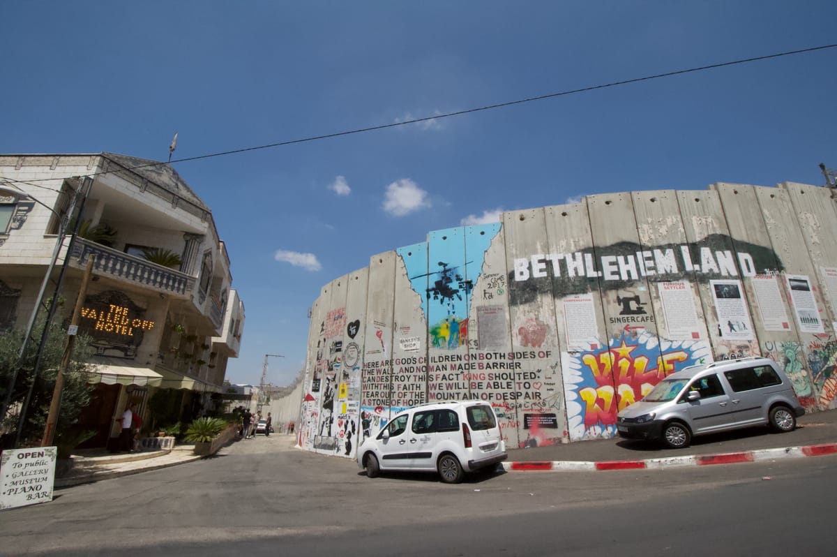 Banksy Hotel in Occupied West Bank Shutters