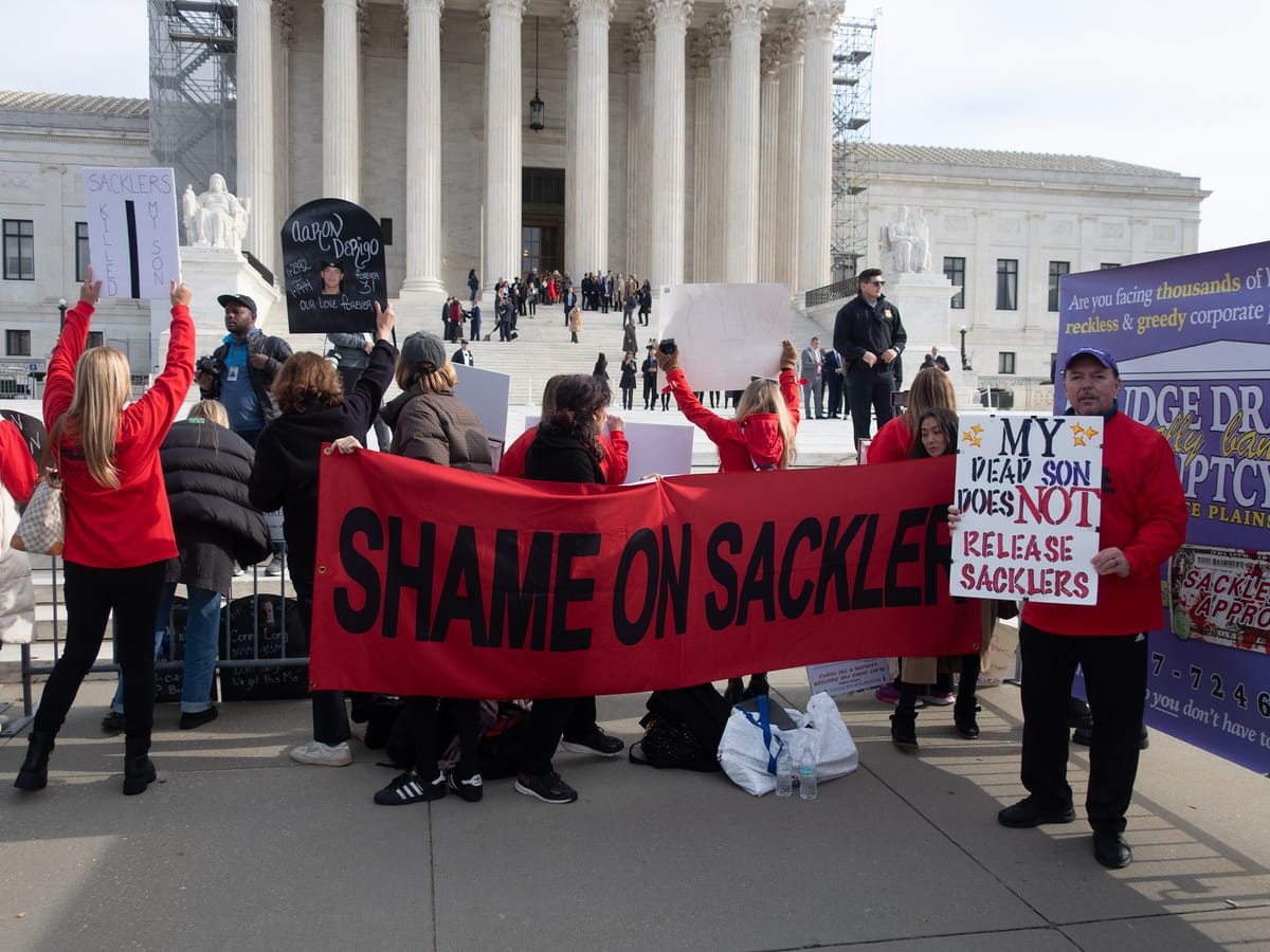 Activists Protest Deal That Protects Sackler Family