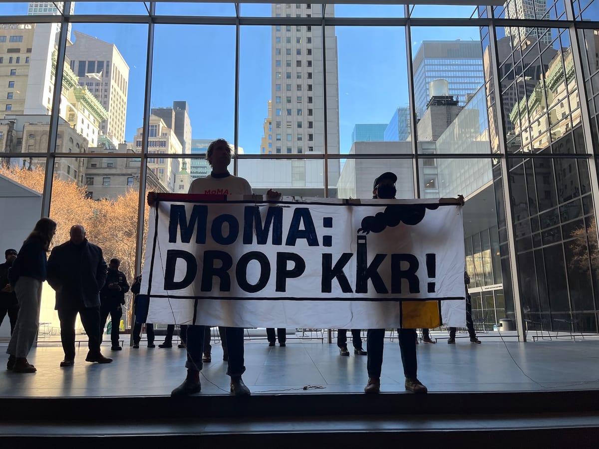 Protesters Take to MoMA, Demanding Museum Drop Its Board Chair