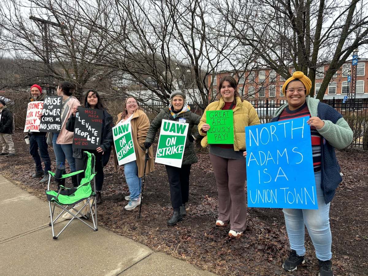 MASS MoCA Workers Picket Museum on Second Day of Strike