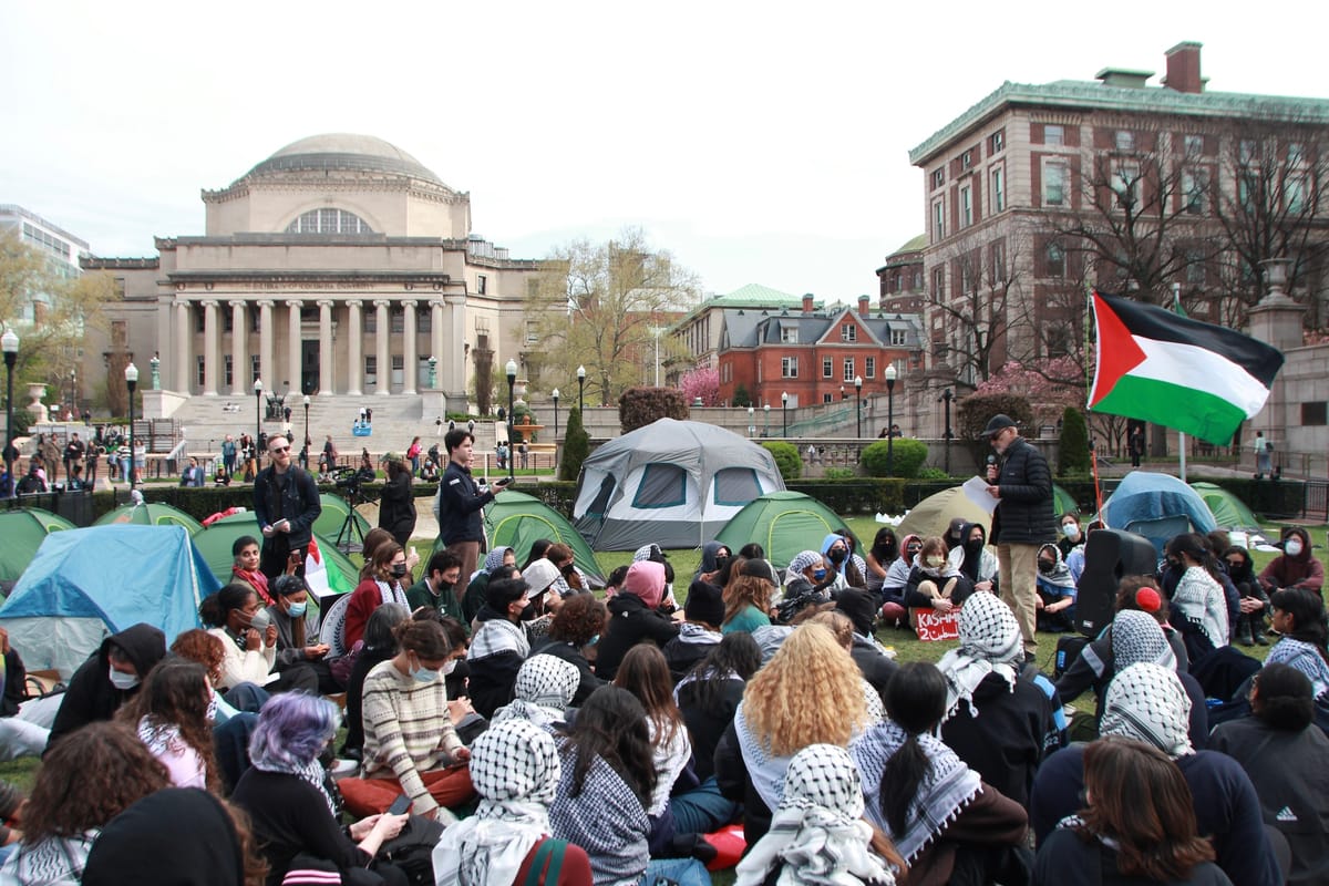 Columbia Students Take Over Campus in “Gaza Solidarity Encampment”