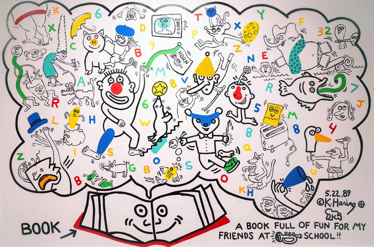 When Keith Haring Painted a Mural for an Iowa Elementary School