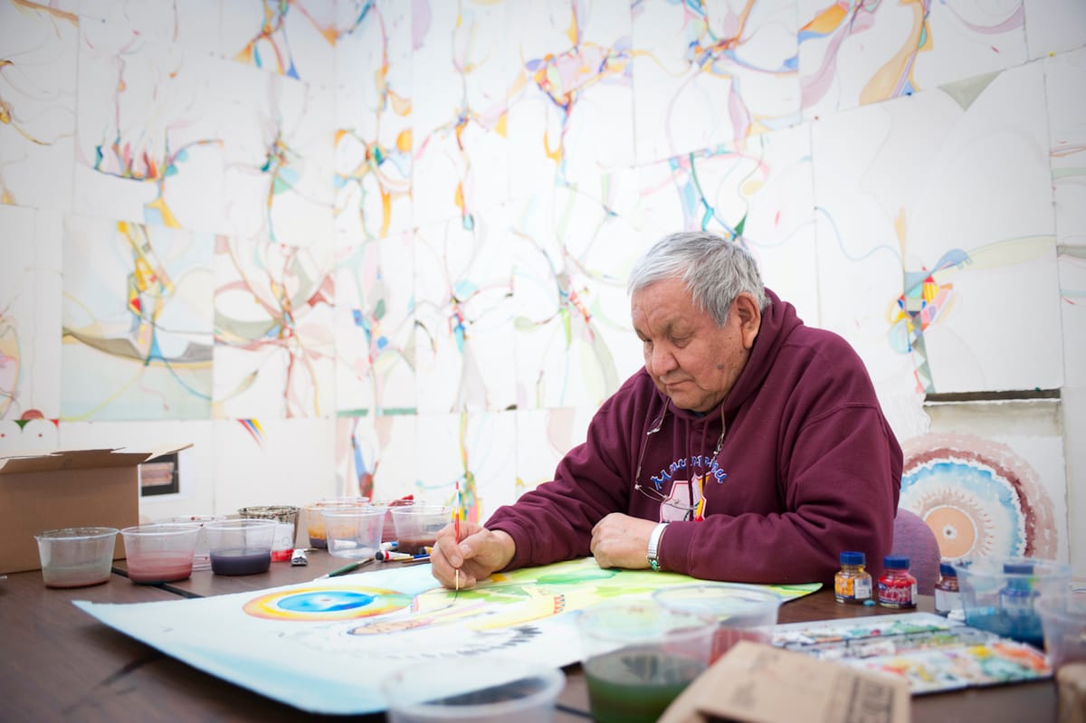 Alex Janvier, Indigenous Painter of Evocative Abstractions, Dies at 89