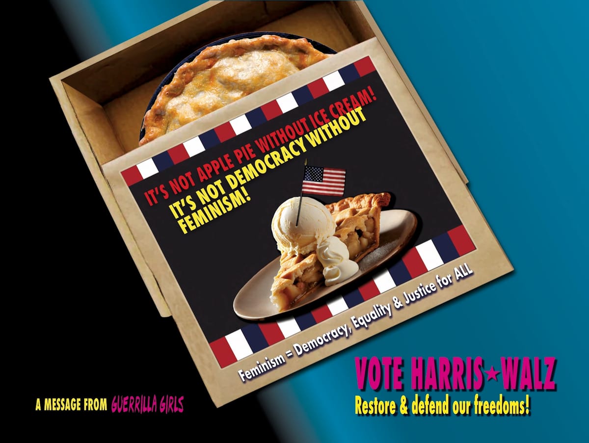 Guerrilla Girls Endorse Kamala Harris With Cheeky New Poster