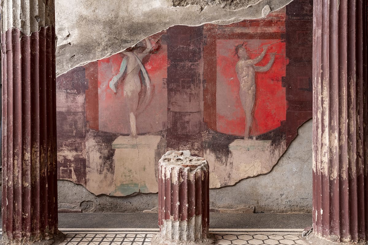 Stunning Frescoes of Dionysian Cult Rituals Unearthed in Pompeii