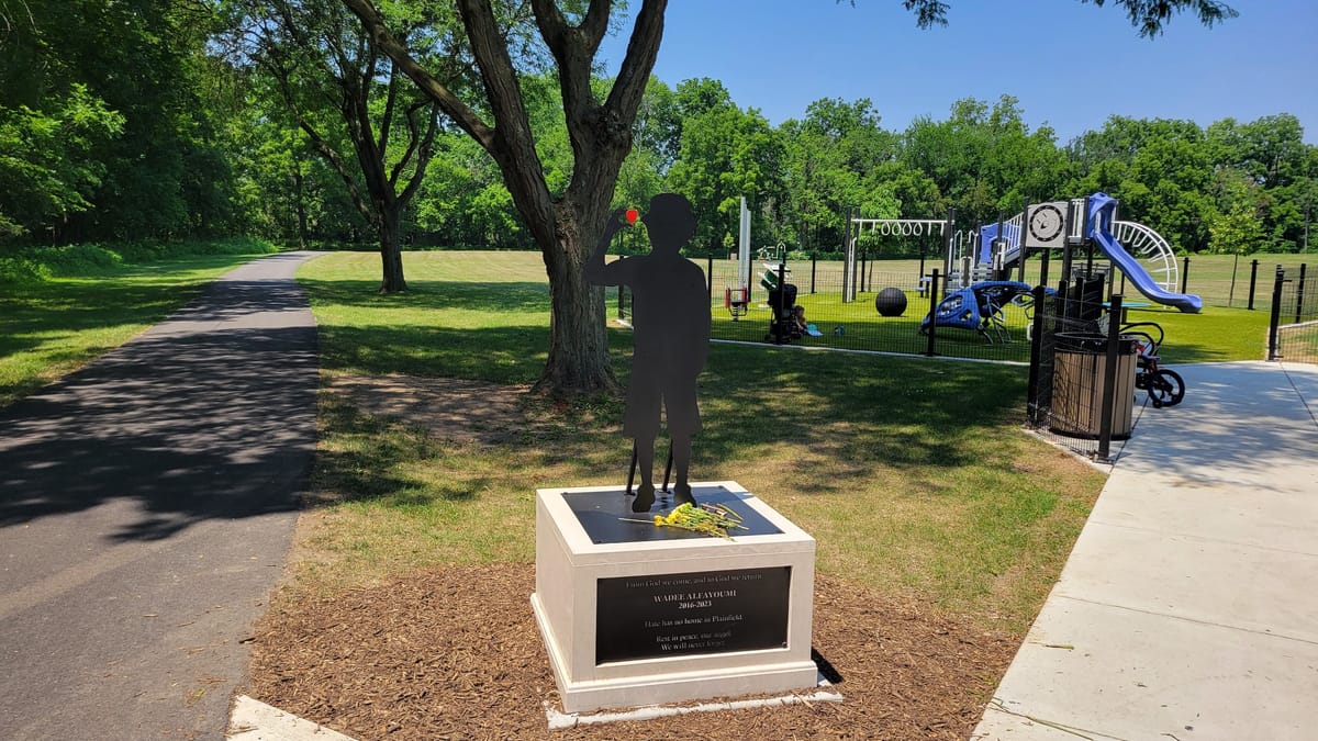 Slain Palestinian Boy Honored in Illinois Playground Monument