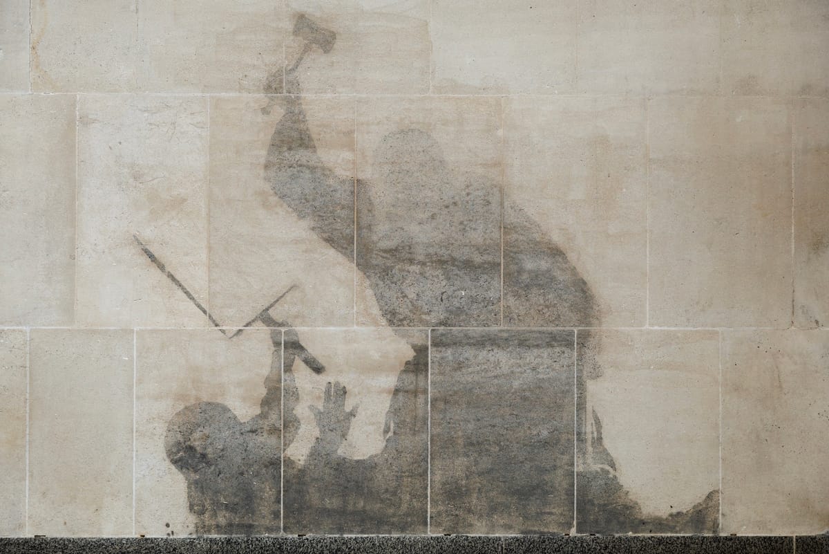 Haunting Shadow of Scrubbed Banksy Mural Goes Viral