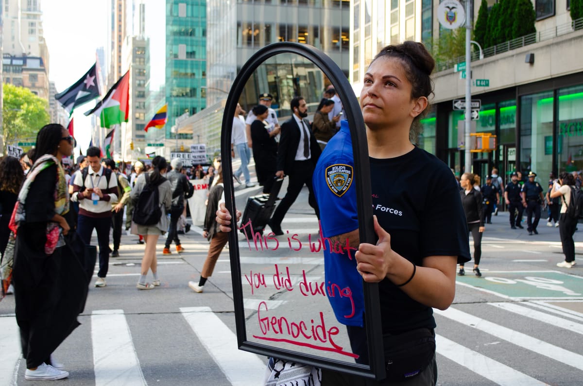 See Photos From the Massive Protest Against Netanyahu in NYC