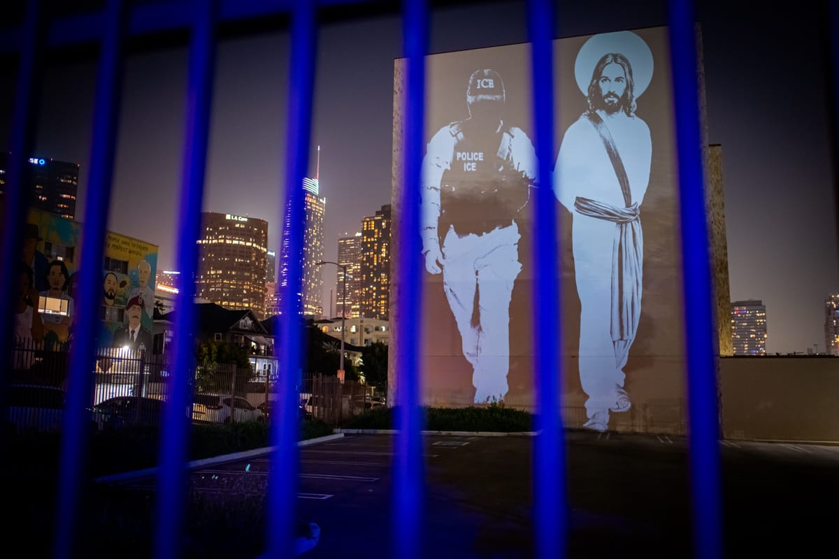 Artists Are Projecting Satirical Anti-Trump Images Around LA