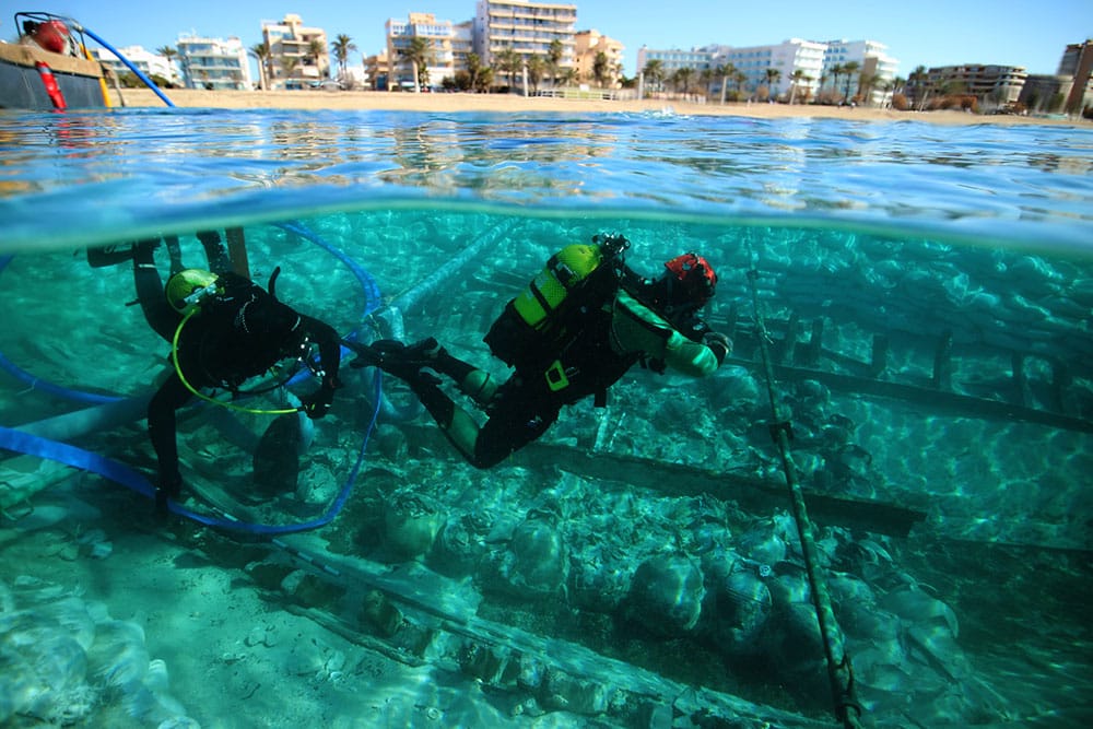 Nearly Intact Roman Shipwreck Rests Just Six Feet Beneath Mallorca’s Waters