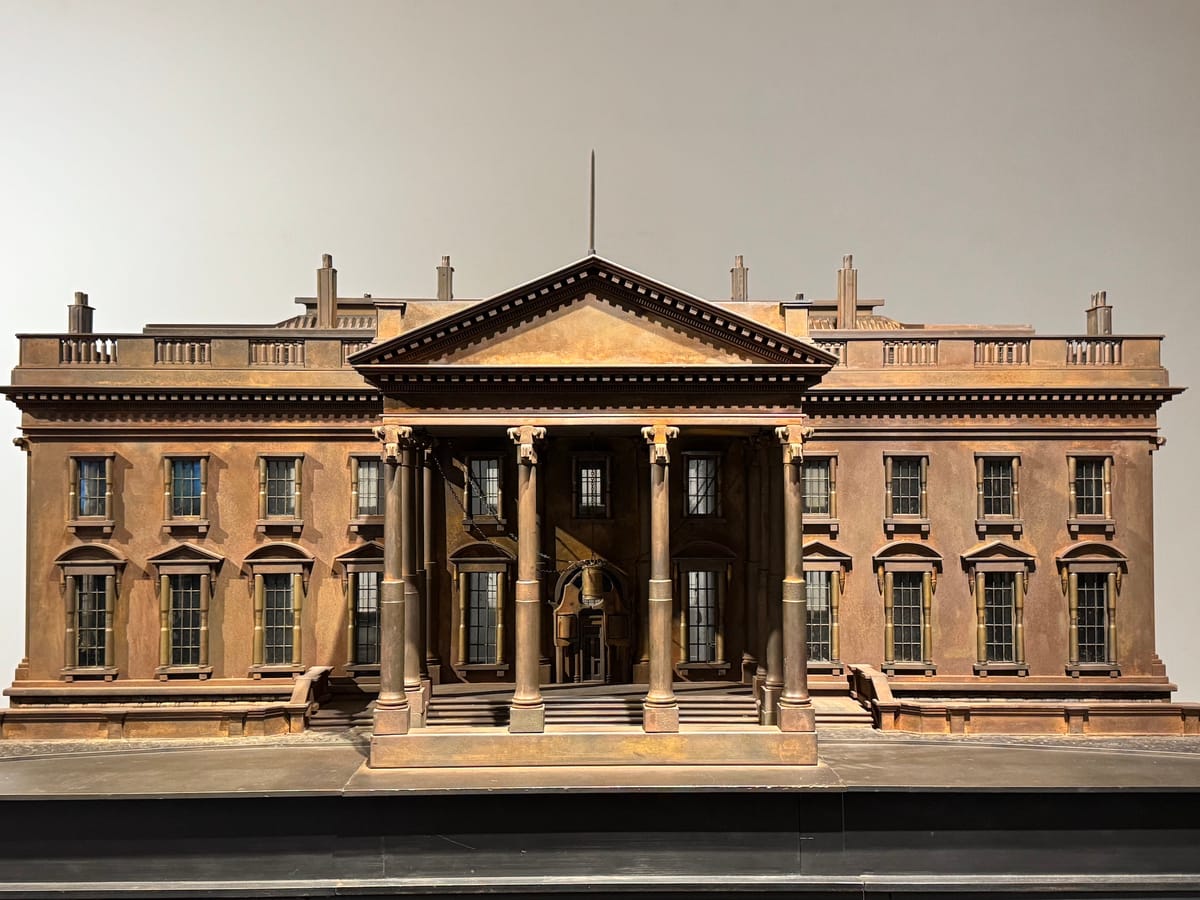 Artist Displays 2,000-Pound White House Made of Bullets