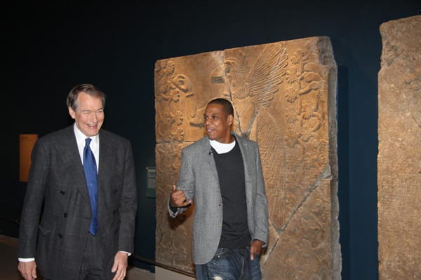 Charlie Rose + Jay-Z Roll With Assyrians at Brooklyn Museum