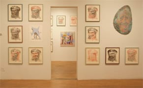 Drawings of Portraits of Osama Bin Laden at Pierogi