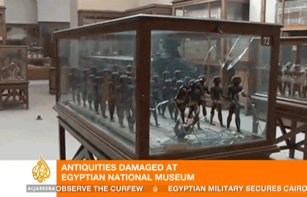 Breaking: Images of Egyptian Museum Damage [UPDATE 34] King Tut Objects Damaged?