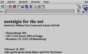 This Tuesday, Join Us for Nostalgia for the Net