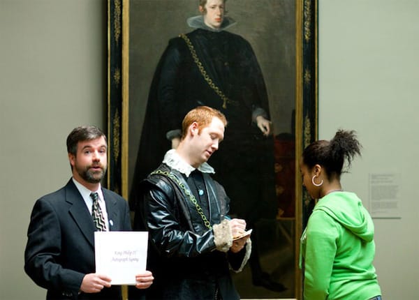 King Phillip IV Signs Autographs at the Met