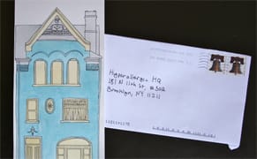 Mail Art Bulletin: An Enveloped-sized Pittsburgh House