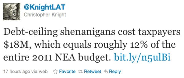 Some Artistic Perspective on the Debt Ceiling Stupidity