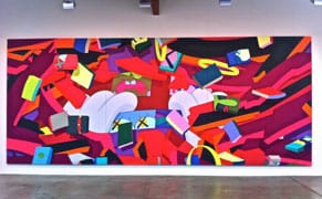 KAWS's "Chaotic Frenzy of Shattered Form" in LA