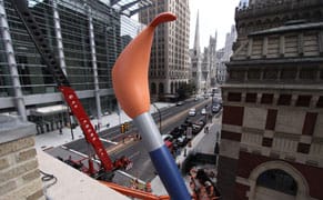Claes Oldenburg Unveils Fourth Large-Scale Sculpture in Philadelphia
