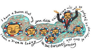 MLK Memorial Will be Corrected, Google Uses Faith Ringgold Drawing