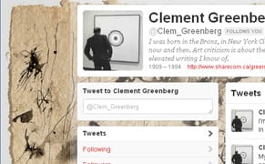 Clement Greenberg in Tweetable Form
