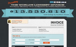 Enter Unpaid Arts Invoices Into the World's Longest Invoice
