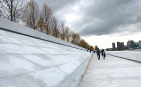 The Power of Perspective and Light in Louis Kahn's FDR Four Freedoms Park
