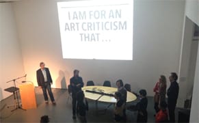 Stream the Witte de With Center's Symposium on Independent Art Criticism