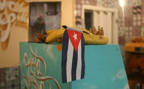 A Street Artist's Remembrance of Cuba in a Pop-Up Coffee Shop