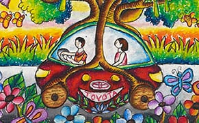 Children Draw Cars of the Future for Toyota's Dream Car Art Contest