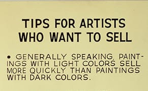 Tips for Artists Who Want to Sell, or Channeling Baldessari in Bushwick