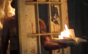 Walking on Mirrors Until You Bleed, and Other Images from a Performance of Poetic Pain