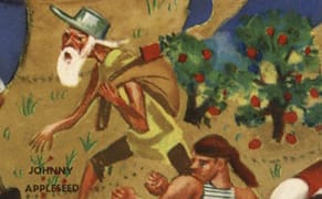 Mid-Century Illustration Maps Folkloric Americana