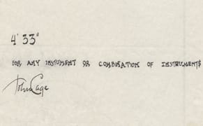 The Original: John Cage, "4'33" (In Proportional Notation)" (1952/1953)