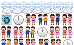 The Yayoi Kusama Experience at David Zwirner in Emoji