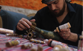 Meet the Syrian Artist Painting on Mortar Shells