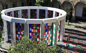 Daniel Buren's Colorful Labyrinth in Mexico