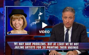 'The Daily Show' Pays Homage to Japanese Vagina Artist