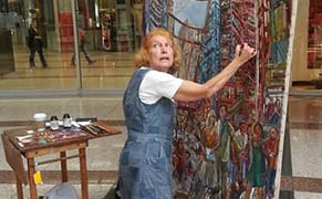 Encounters with an Artist Who Paints in Public