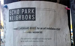 The Great Echo Park Cardboard Box Art Feud of 2014
